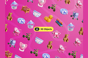 Baby Stuff 3D Icons, an Object 3D Model by Rakata Studio (Thumbnail 5 of 7)