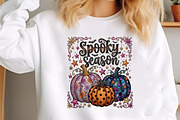 Preppy Spooky Season Pumpkin PNG, a Seasonal Illustration by designcity5 (Thumbnail 2 of 4)