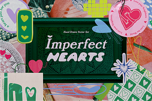 Imperfect Hearts: Hand Drawn Vectors