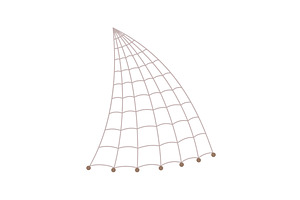 Fish net icon, isolated, an Object Illustration by Things for designers
