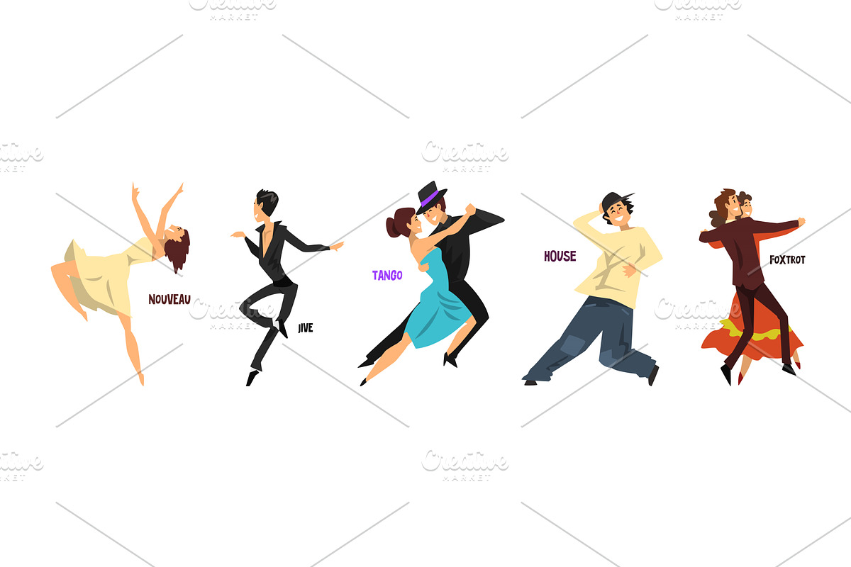 Dancing People Character Performing, a Person Illustration by TopVectors