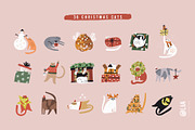 Christmas cats | 100% hand drawn, an Animal Illustration by Olia (Thumbnail 3 of 14)