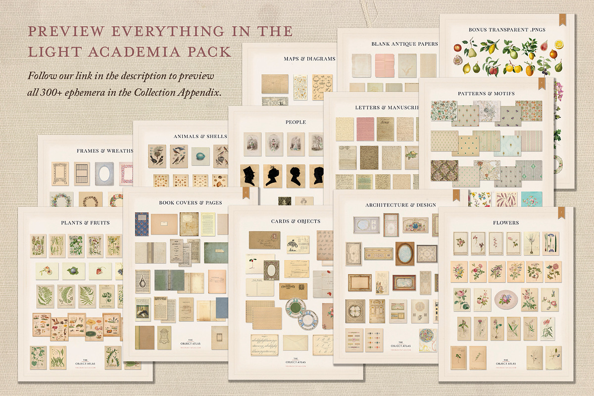 BUNDLE: 600 Academia Ephemera, an Object Graphic by The Object Atlas (Photo 9 of 16)