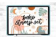 Procreate Boho Stamp Set, a Brush Add-On by Blue Strawberry Studio (Thumbnail 1 of 4)