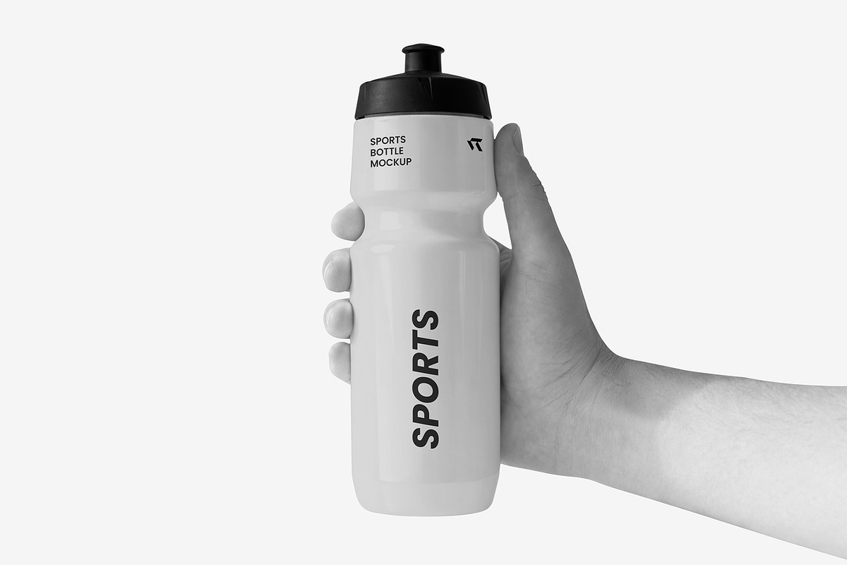 Sports Water Bottle Mockup, a Packaging Mockup by graphypix (Photo 3 of 4)