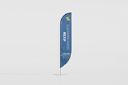 Flag Banner Convex Mock-Up, an Advertising Mockup by Pikachudesign (Thumbnail 5 of 5)