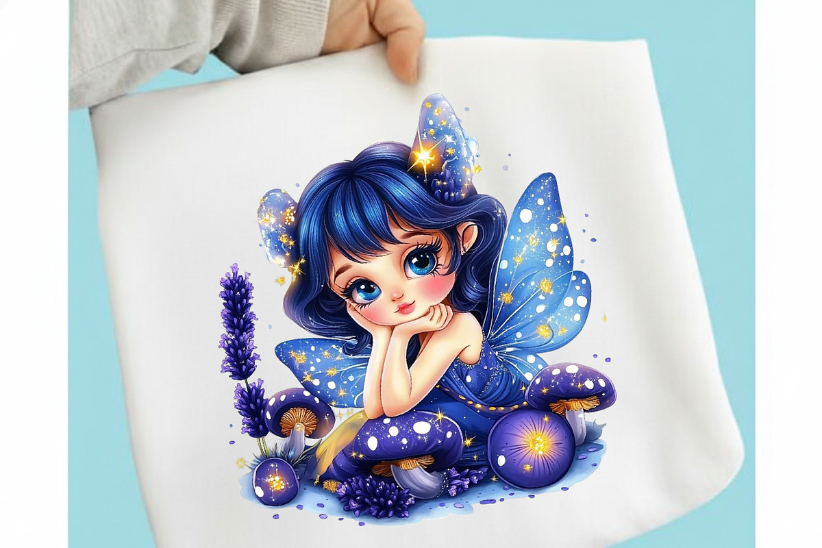 Whimsical Cute Lavender Fairy, a Seasonal Illustration by designcity5 (Photo 3 of 5)