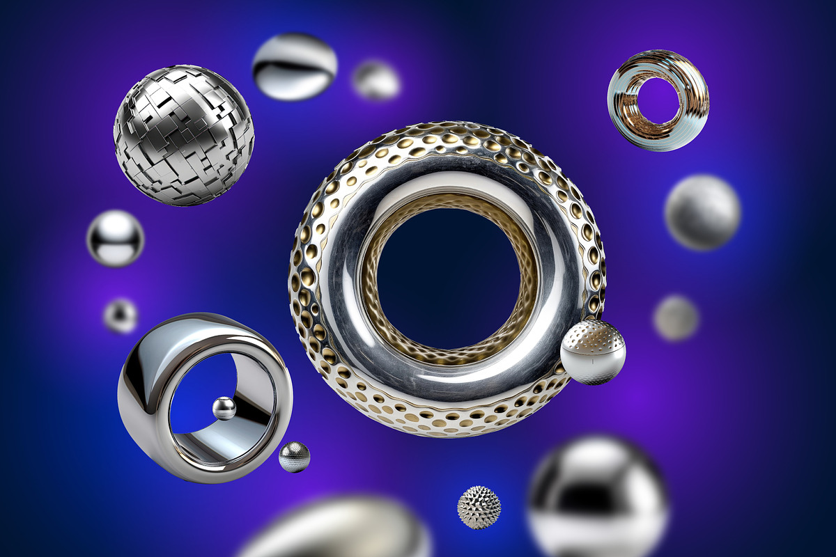 Geometrica: 3D Geometric Shapes, an Object Graphic by RDShop (Photo 3 of 9)