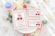 Cherry Baby Shower Invitation Bundle, an Invitation Template by VeliusCreativeStudio (Thumbnail 1 of 7)