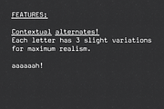 Amateur Typewriter monospaced font, a Sans Serif Font by Ana's Fonts (Thumbnail 5 of 10)