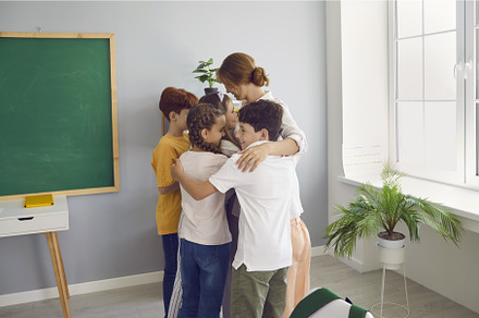 Happy friendly children together hug, a Person Photo by StudioRomantic