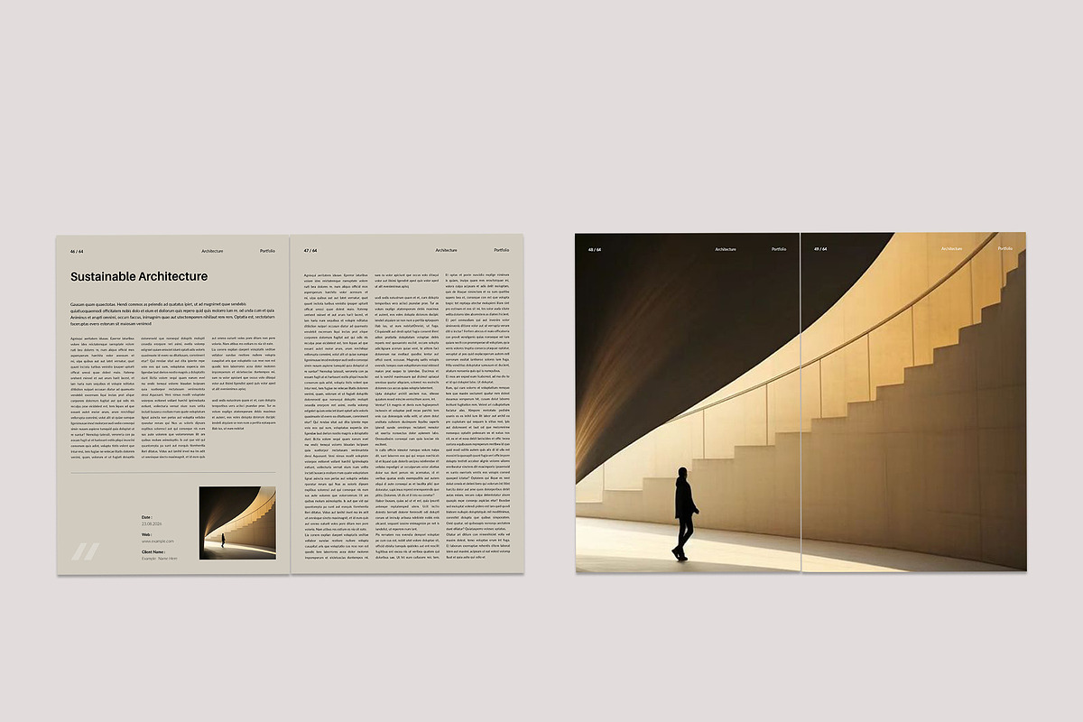 Architecture Portfolio Brochure, a Brochure Template by TemplateFolio-Shop (Photo 19 of 29)