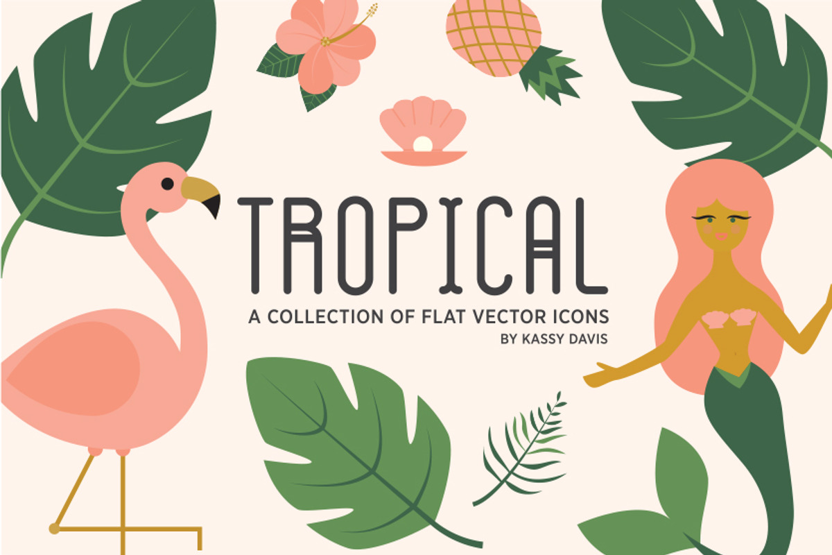 Tropical Vector Icon Collection, an Icon by GraphicsByKassy (Photo 1 of 5)