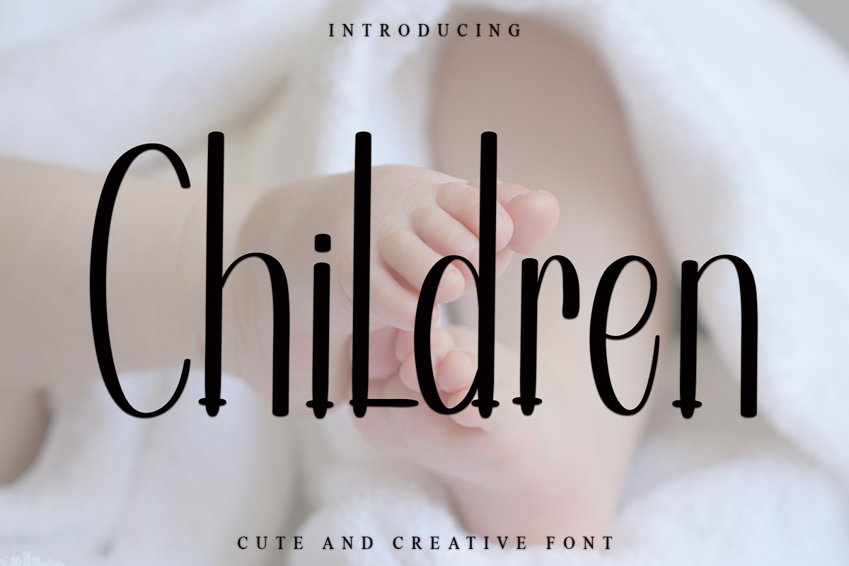 Children, a Handwritten Font by FreshTypeINK (Photo 1 of 6)