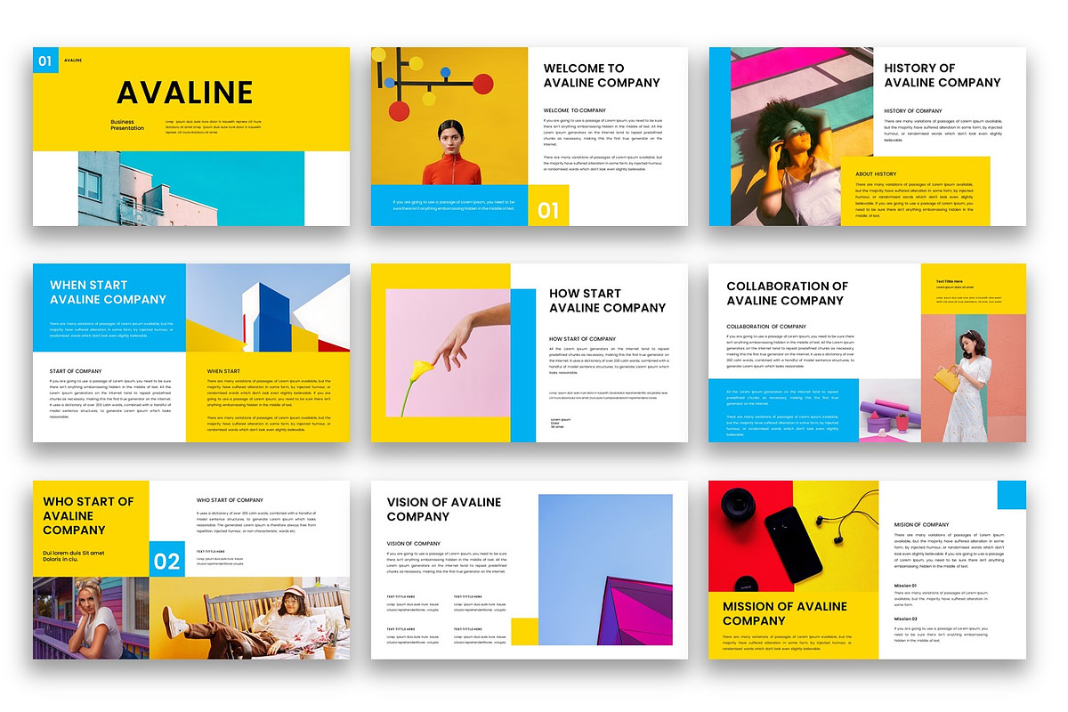 Avaline – Business PowerPoint, a Presentation Template by kreatifreya (Photo 3 of 5)