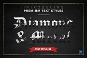 Diamond & Metal #1 - 15 Text Styles, a Layer Style Add-On by Jonas Stensgaard (Thumbnail 13 of 18)