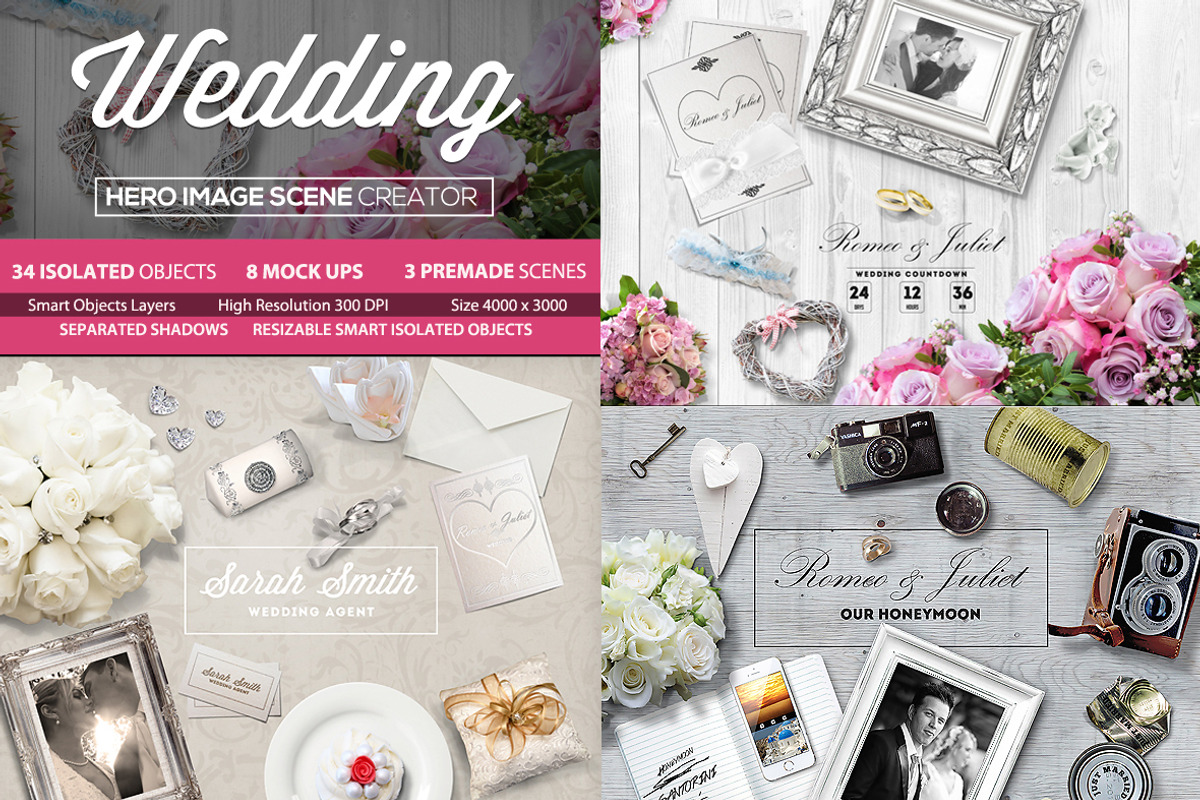 Wedding Hero Image Scene Creator, a Product Mockup by k-project design (Photo 1 of 5)