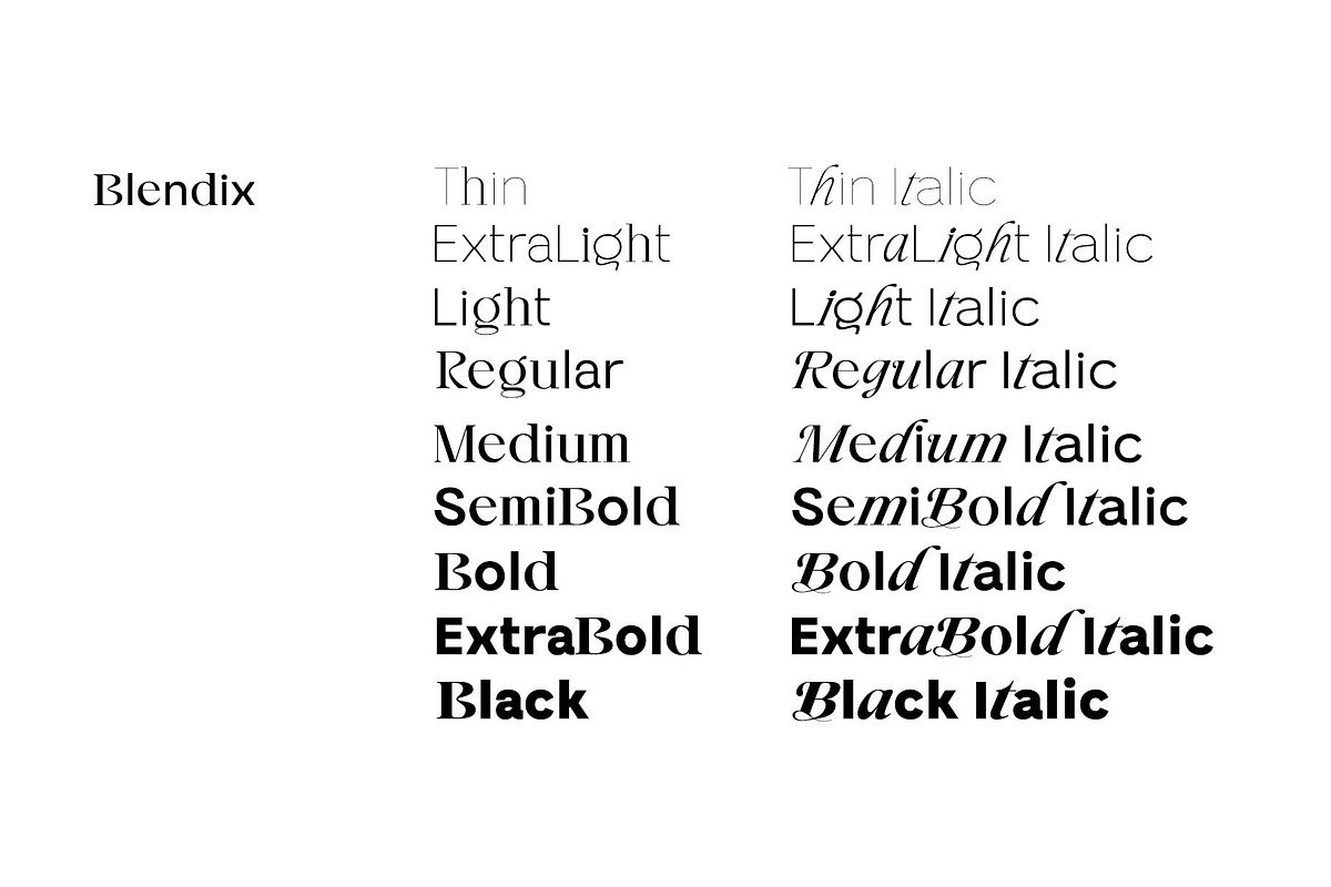 Blendix, a Sans Serif Font by Ryul Davidson (Photo 3 of 16)