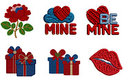 Faux Yarn Valentine Sublimation, an Illustration by CreationArt (Thumbnail 3 of 6)