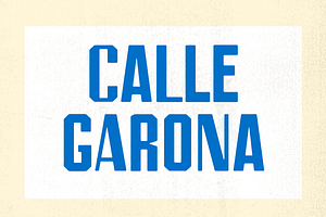 Calle Garona - Spanish inspired Font, a Font by Wonder and Wander