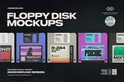 Floppy Disk Mockups, a Product Mockup by Indieground Design Inc. (Thumbnail 1 of 5)