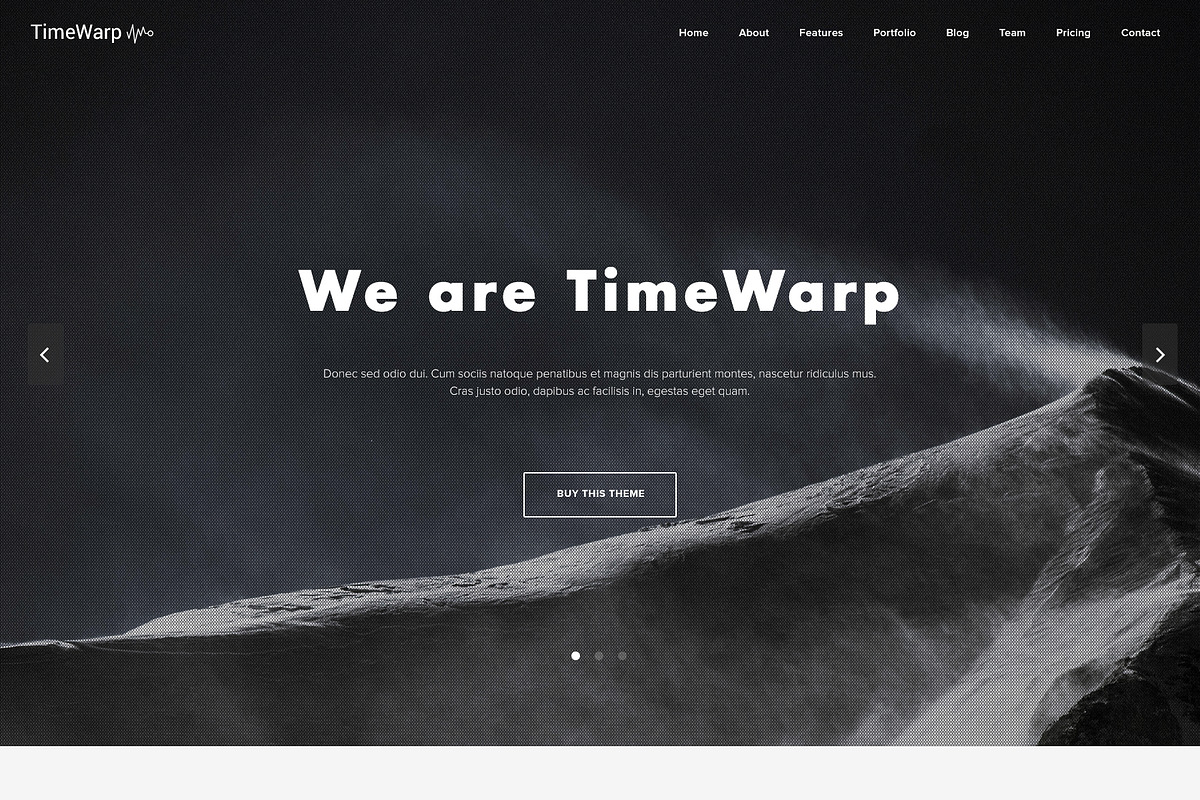 TimeWarp - Wordpress Future Theme, a WordPress Template by MonsArt (Photo 2 of 7)