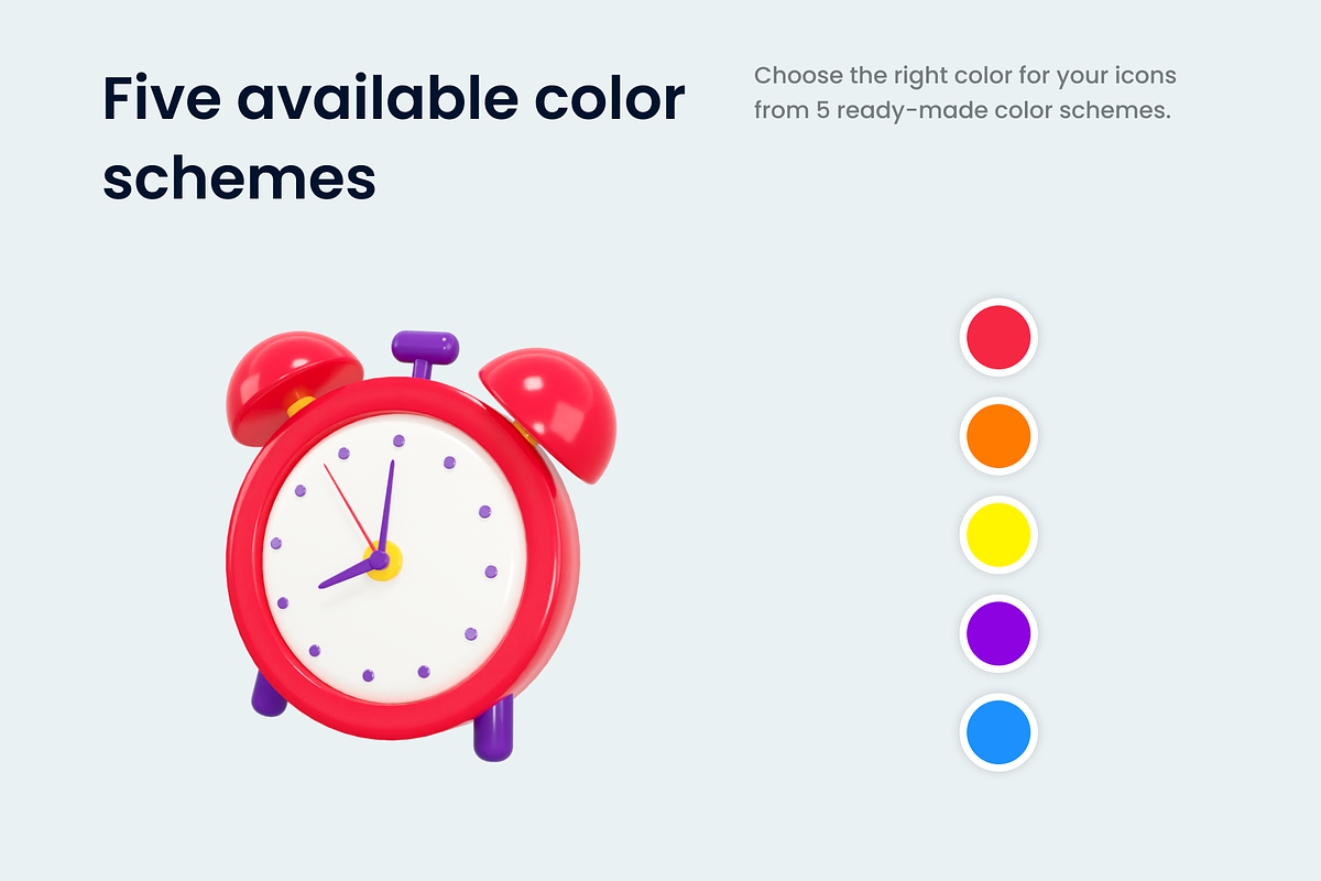 Basic 3D Icons Set, an Object 3D Model by Varti Studio (Photo 3 of 9)