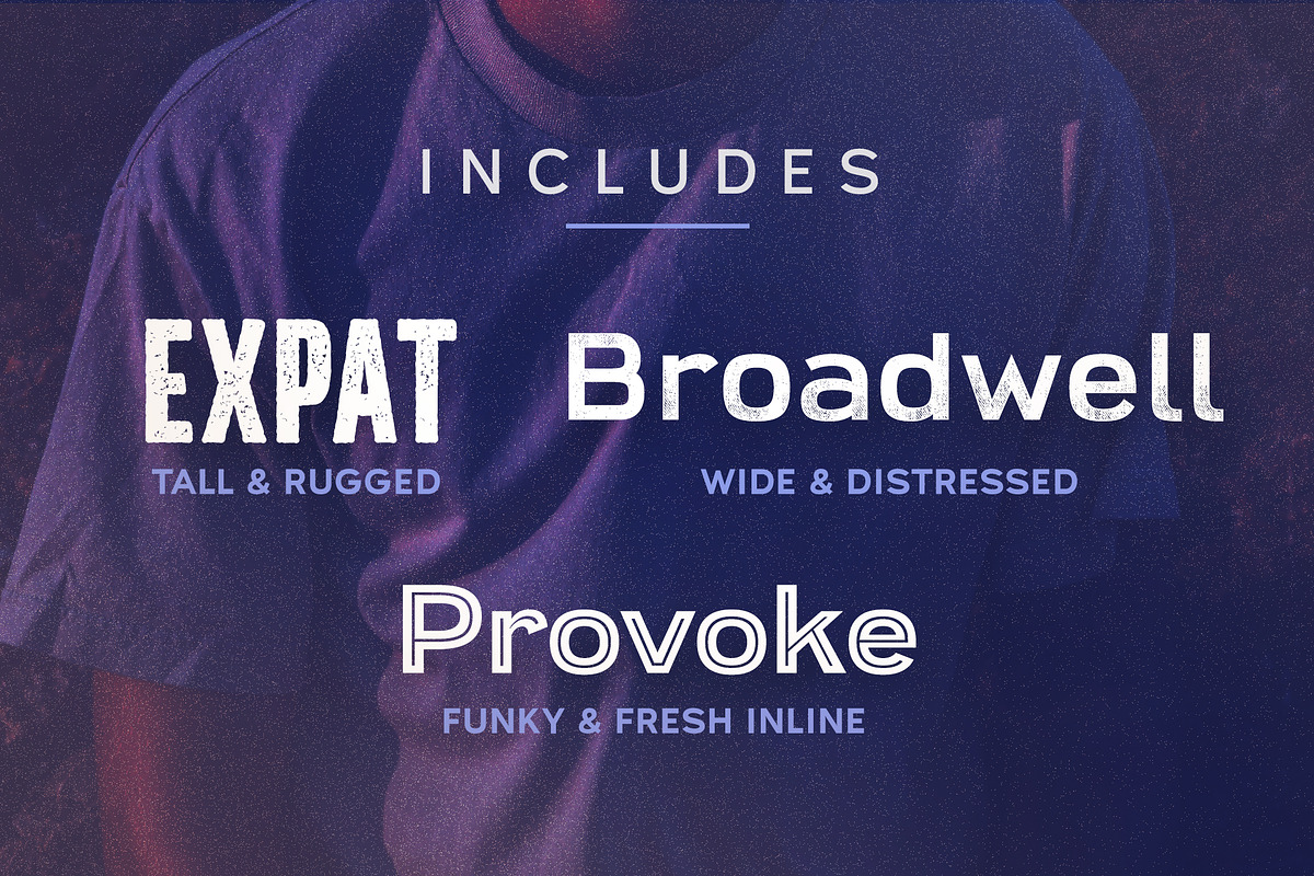 Screen Print Startup Fonts Bundle preview 3