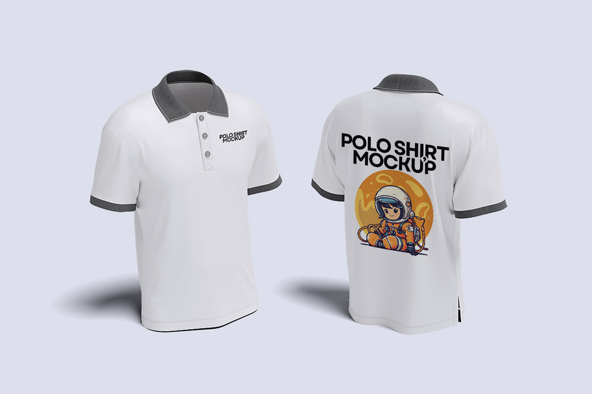 Polo Shirt Mockup, a Shirt Mockup by xavier_studio (Photo 4 of 5)