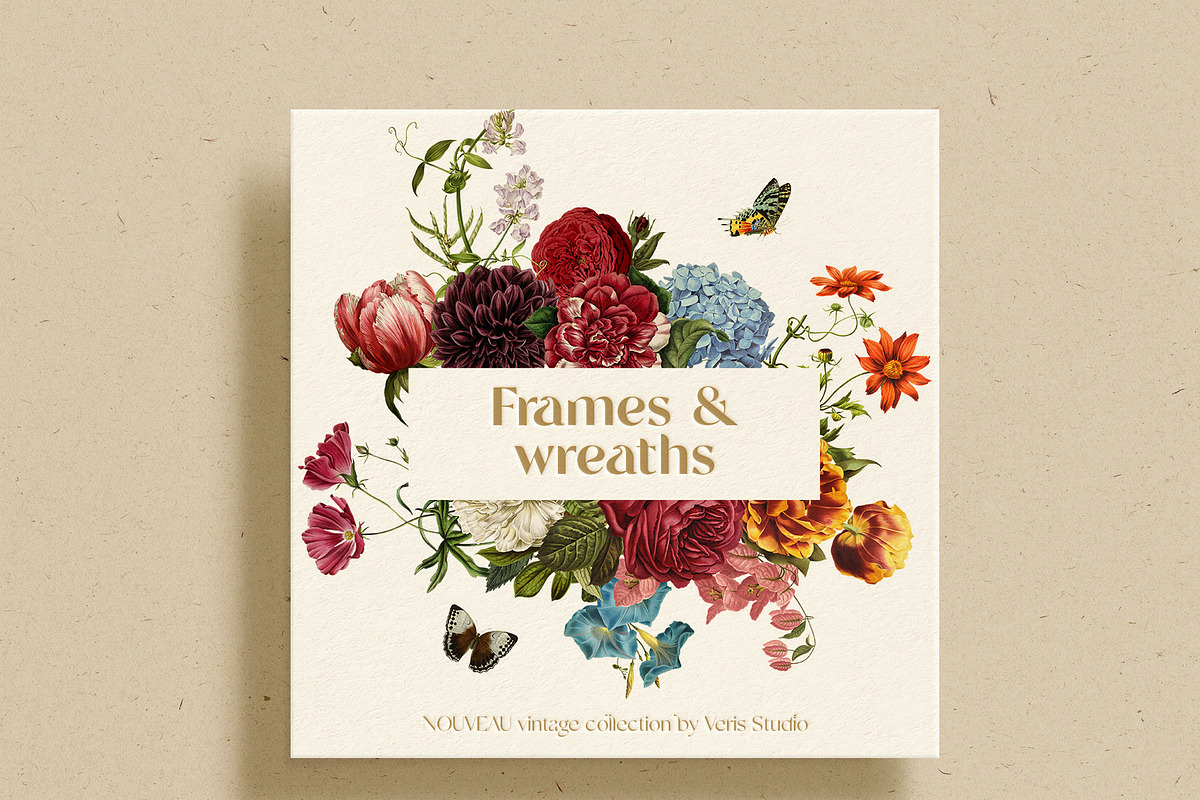 Vintage Floral Alphabet Flower Set, a Decorative Illustration by Veris Studio (Photo 5 of 15)
