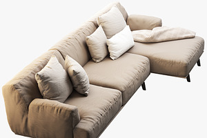 Tribeca Sofa 2 3d Model