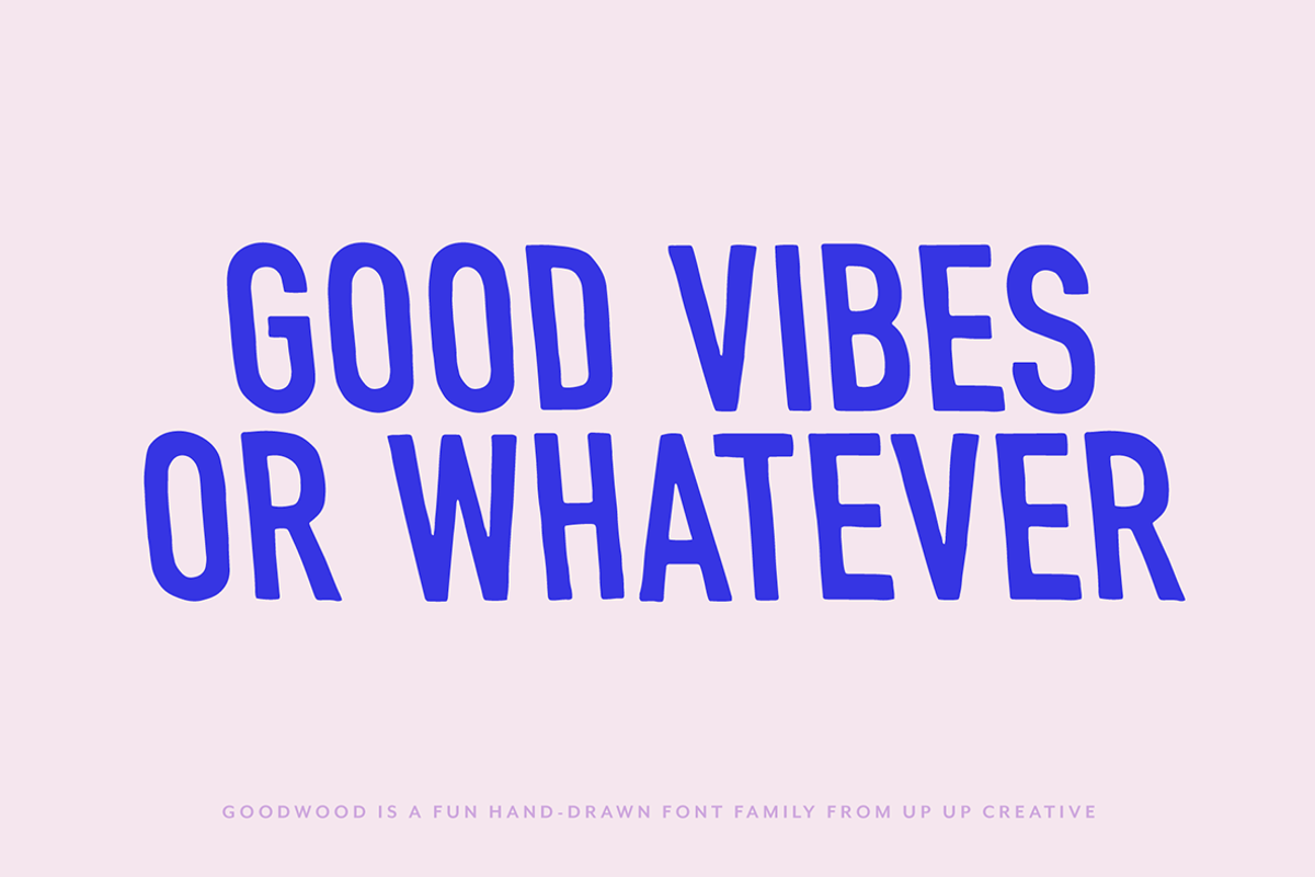 Goodwood Sans Serif Font Family, a Sans Serif Font by Up Up Creative (Photo 10 of 16)