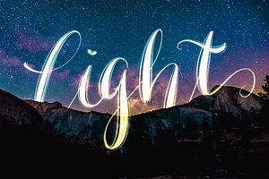 Procreate Light And Effect Lettering