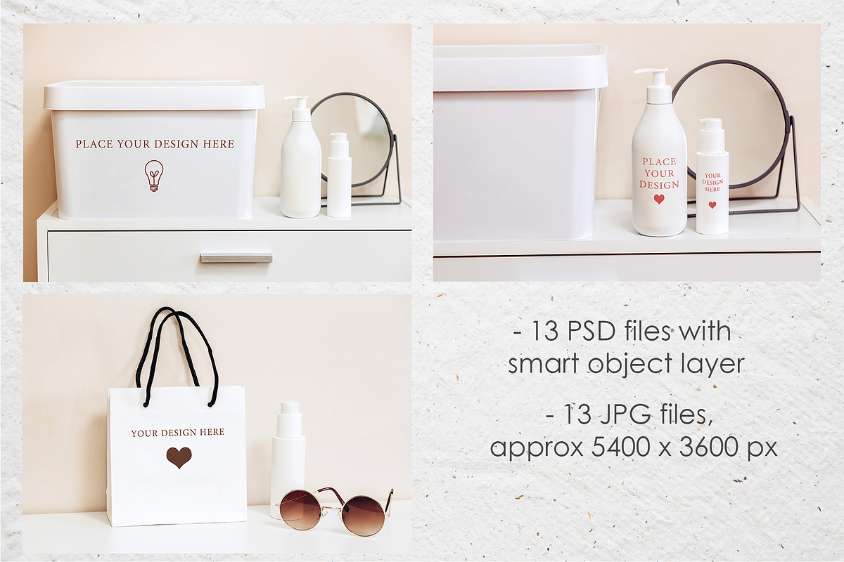 Cosmetic bottle mock-up set, a Product Mockup by Antikva17 (Photo 6 of 6)