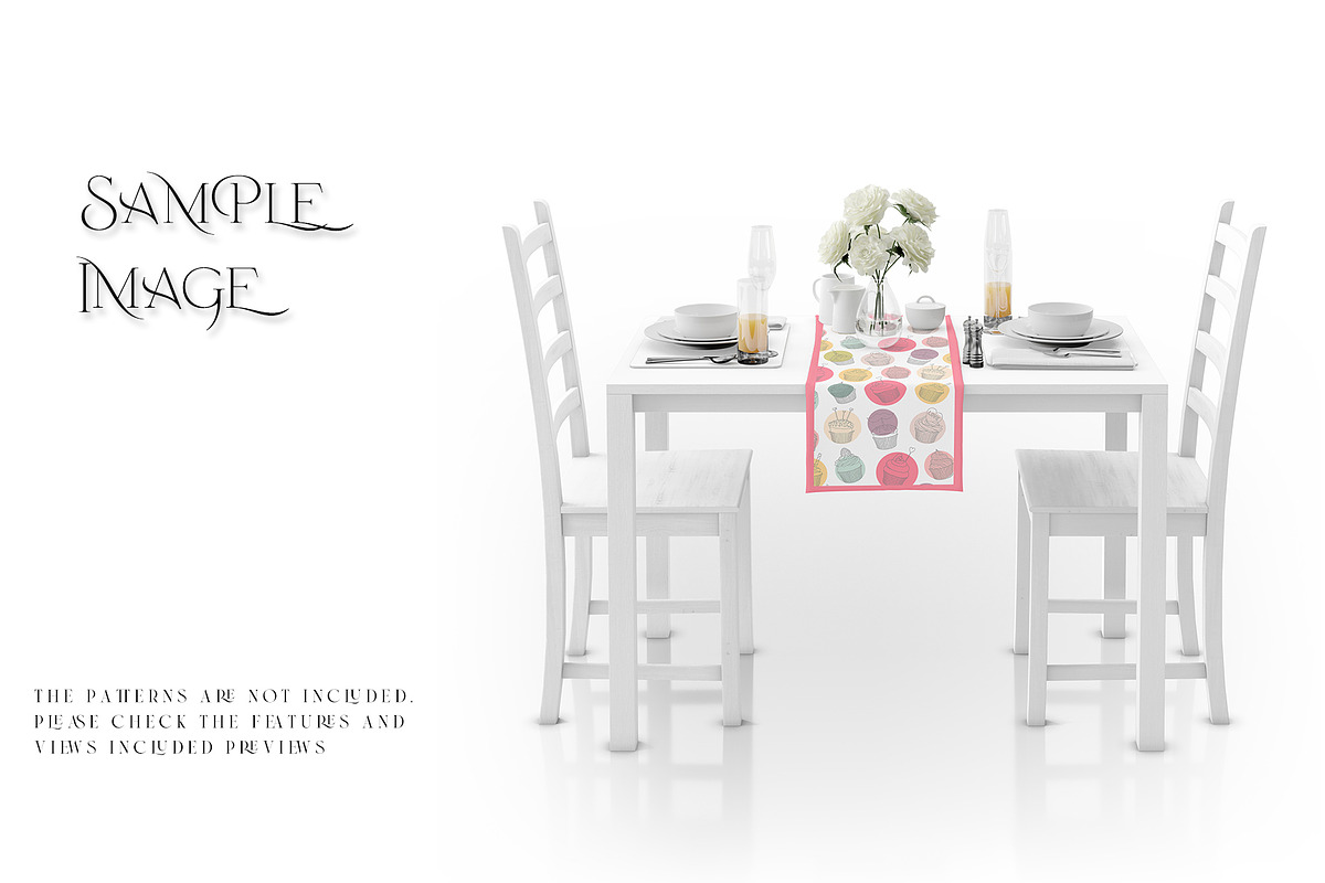 Tablecloth & Table Runner Mockups, a Household Mockup by mock-ups (Photo 15 of 21)