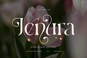 Jenura Stylish Serif Font, a Serif Font by Graphicxell (Thumbnail 1 of 8)