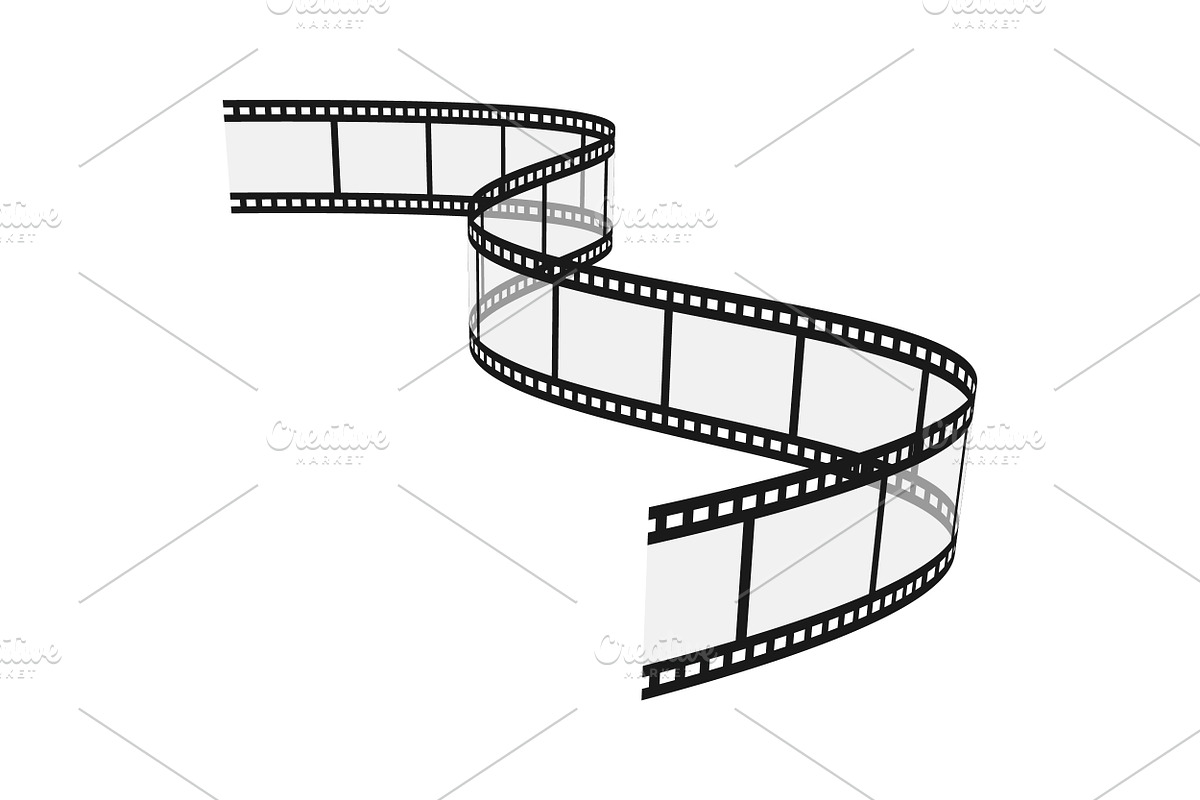 Realistic Transparent Film Strips, a Technology Illustration by PsychocheArt (Photo 4 of 8)