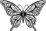 Butterfly Silhouette Bundle, a Decorative Illustration by Designer_Momina (Thumbnail 14 of 20)