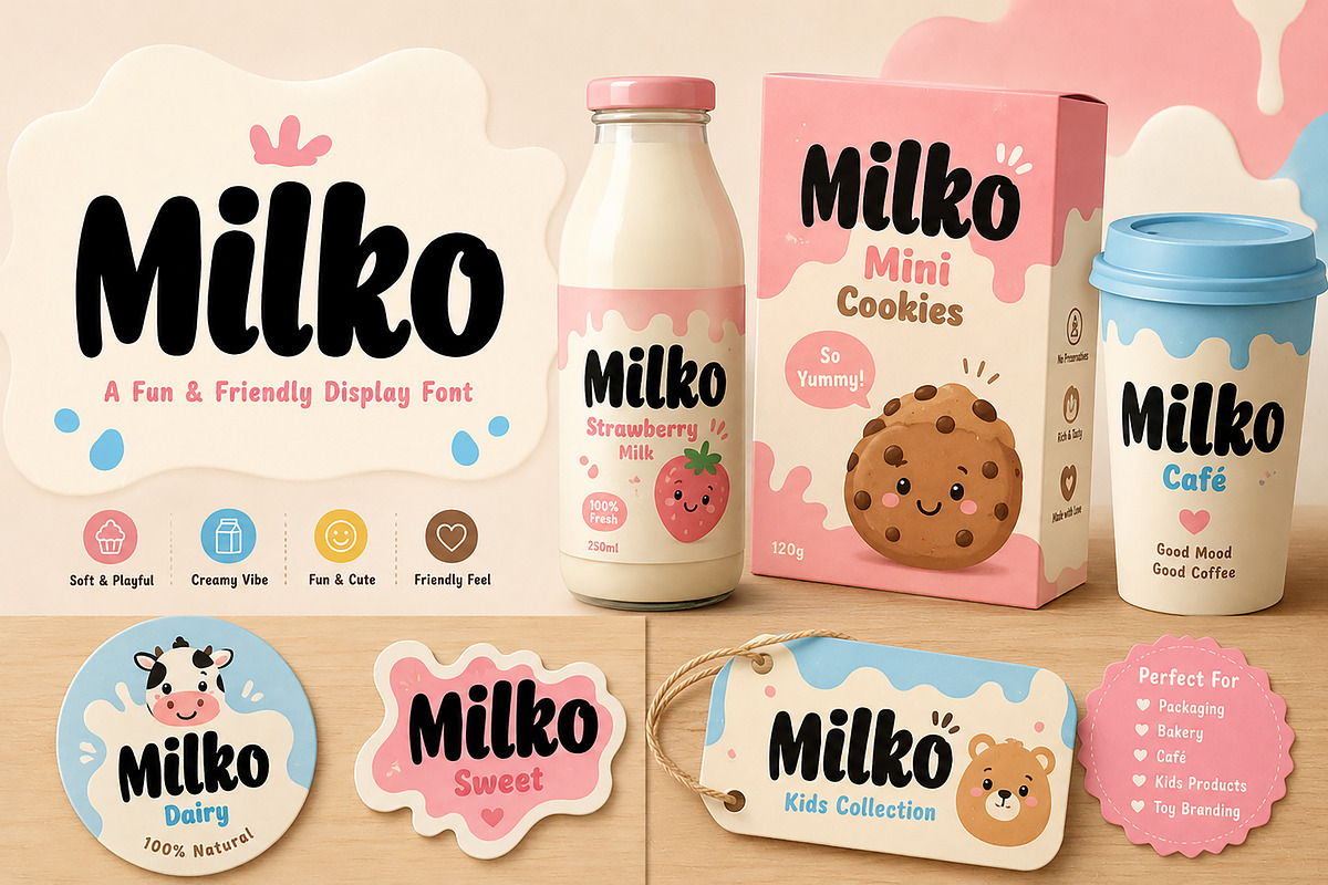 Milko, a Slab Serif Font by Wow Magic (Photo 4 of 5)