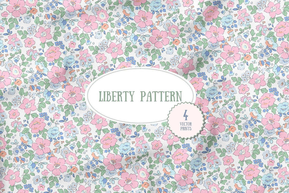 Baby Floral Seamless Patterns, a Wallpaper Graphic by Lembrik's Artworks (Photo 1 of 9)