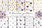 Spooky Halloween watercolor clipart, a Seasonal Illustration by Daryartsy (Thumbnail 7 of 10)