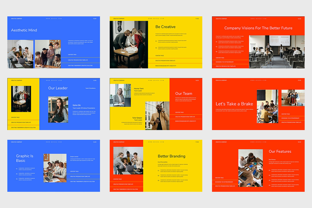 Bohsa : Creative Business Powerpoint, a Presentation Template by Punkl Camp (Photo 3 of 9)