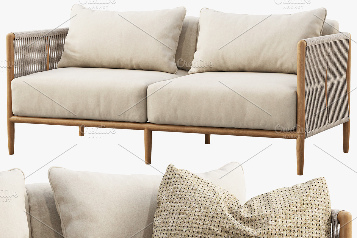 Brown Jordan Maldives Loveseat Sofa, a Furniture 3D Model by 3dmitruk (Photo 1 of 11)