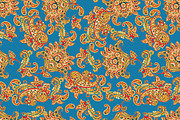 6 Paisley Seamless Floral patterns, a Pattern Graphic by antalogiya (Thumbnail 4 of 7)