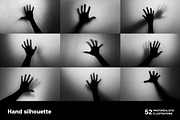 Hand silhouette. 52 images, a Background Graphic by Handmadefont (Thumbnail 10 of 12)