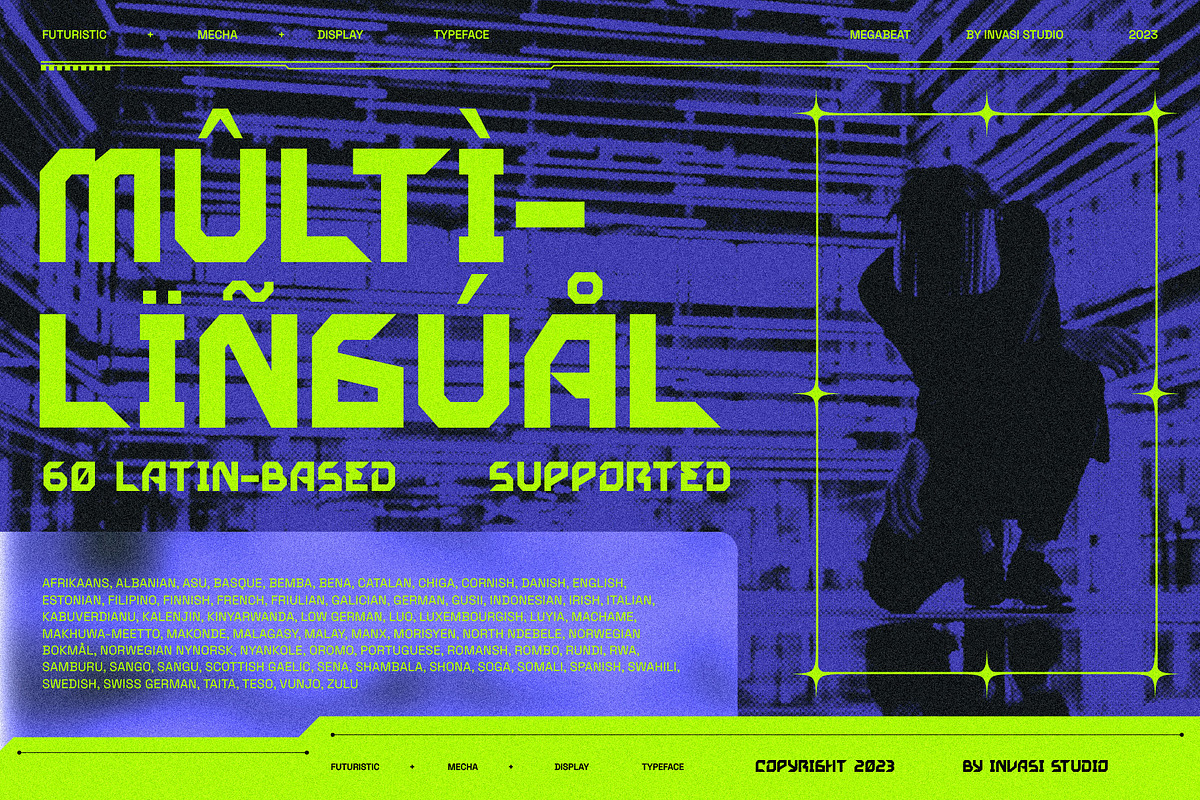 Megabeat - Retro Futurism Fonts, a Sans Serif Font by Invasi Studio (Photo 10 of 10)