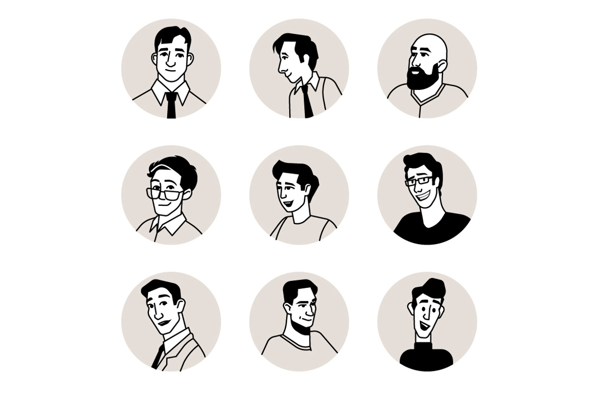 People avatar icons, an Icon by PureSolution (Photo 2 of 13)