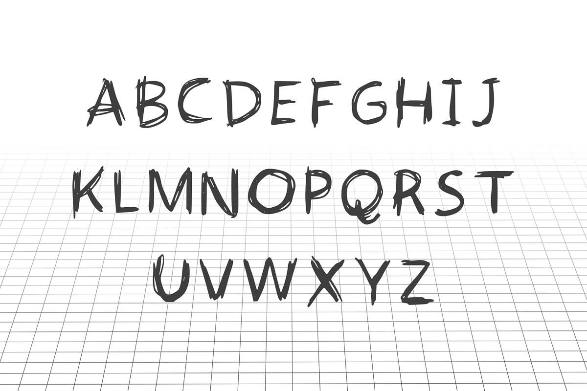 Scribble Kiddo Font, a Handwritten Font by Fonts by Srishti (Photo 2 of 4)