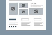Modern Wireframe Kit for UI UX, a Wireframe Template by MightyDesign (Thumbnail 6 of 9)