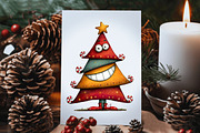 Whimsical Christmas Tree Clipart PNG, an Illustration by Dream Creation (Thumbnail 6 of 7)